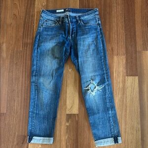 Kut from the Kloth Distressed Blue Jeans